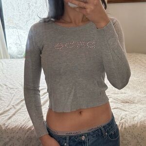 Bebe Heather Gray Baby Tee